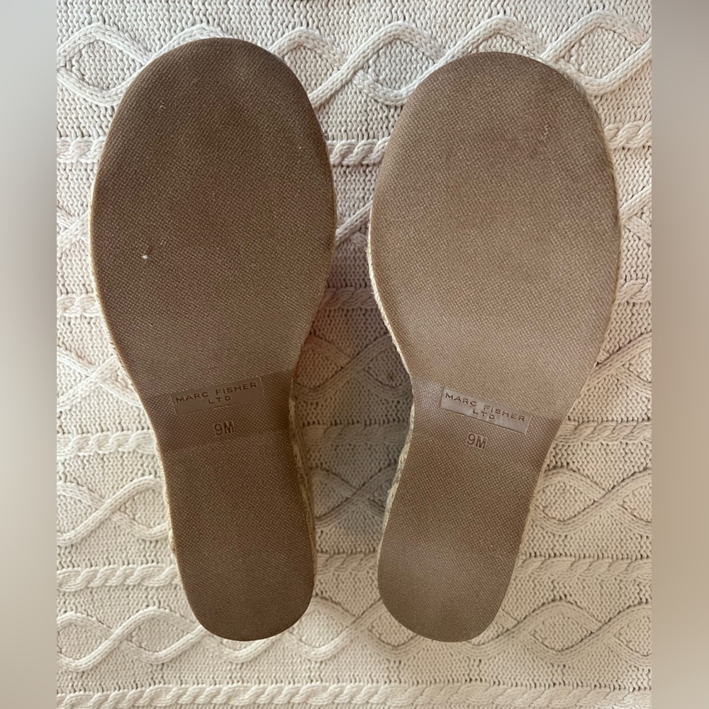 Marc Fisher Pink Woven Wedge platform Sandals Designer Women’s Size 9 - Picture 9 of 14